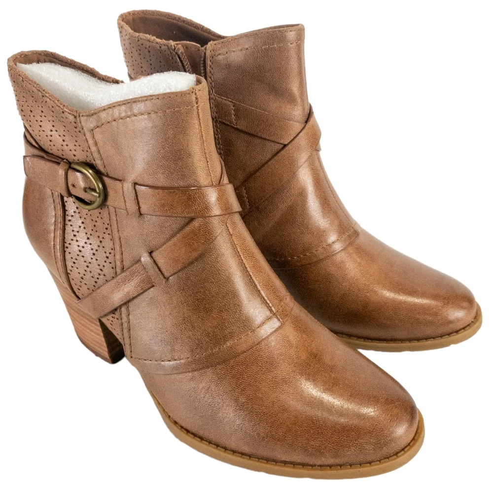 Baretraps Launa Ankle Boots Auburn -7.5 - Picture 4 of 6